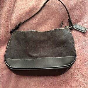 Coach Black and Gray Shoulder Bag